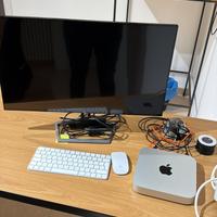 Mac Mini M2 + Magic Mouse + tastiera + Monitor 27”