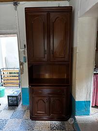 Mobile soggiorno a colonna in legno stile classico