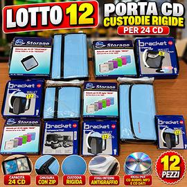 Lotto 12 porta CD e custodie per CD