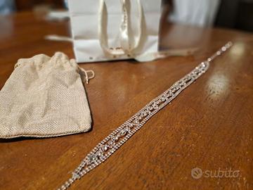 Cinturina/applique per cerimonie con brillanti