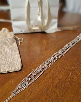 Cinturina/applique per cerimonie con brillanti