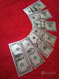 "U.S.A." 7 PZ BANCONOTE LAMINATE ARGENTO