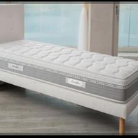 Letto singolo eminflex con spalliera bianco 