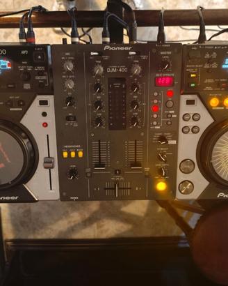 Consolle DJ Pioneer 400 + casse