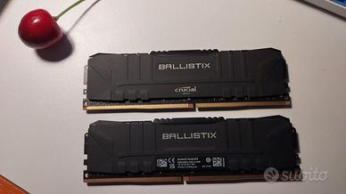 RAM 16 GB (2 x 8 GB) Ballistix Crucial 1.35V
