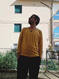 Maglioncino girocollo giallo 