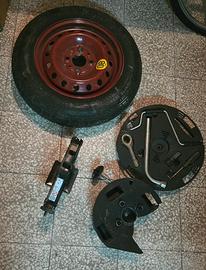 Ruotino di scorta  13" fiat + kit cric e chiave