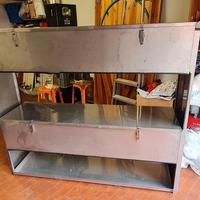 scaffale in acciaio inox