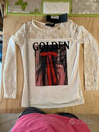 T-shirt Mangano "Ziena" Bianca