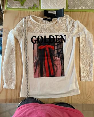 T-shirt Mangano "Ziena" Bianca