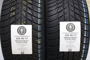 2 GOMME 225 45 17 BRIDGESTONE RFT A64555