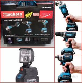 Kit 4in1 Trapano Smerigliatrice Avvitatore luce