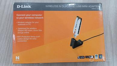 Adattatore di rete Wireless USB 2.0 Wi-Fi DLink