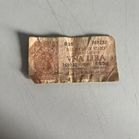 Banconota italiana 1 LIRA 1944 n.874