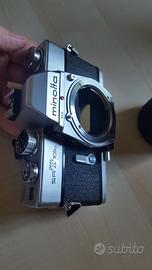 minolta reflex e 50mm /zoom tele/duplicatore/borsa