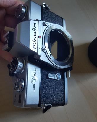 minolta reflex e 50mm /zoom tele/duplicatore/borsa