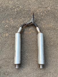 Silenziatore doppio Suzuki DR 650