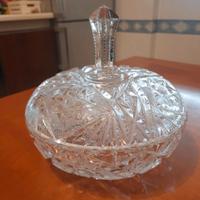 Porta caramelle cristallo Boemia 