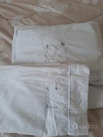 Lenzuola lettino e cuscino