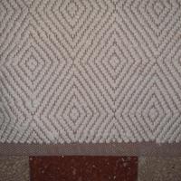 Tappeto tessitura piatta doppio, beige e panna