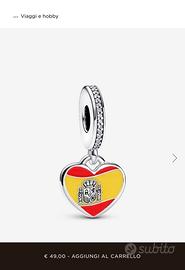 Charm pendente bandiera spagnola Pandora