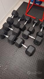 manubri esagonali dumbells
