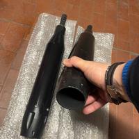 Coppia scarichi cafe racer