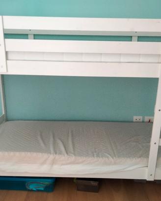 Struttura letto a castello Ikea+materassi