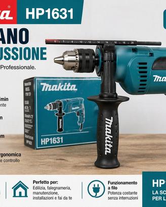 TRAPANO MAKITA HP1631 710W PROFESSIONALE