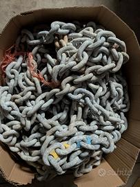 Catena ancora zincata 10mm - 50m con segnacatena