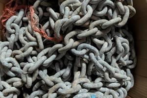 Catena ancora zincata 10mm - 50m con segnacatena