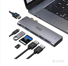 Hub Usb per MacBook Pro / Air, adattatore