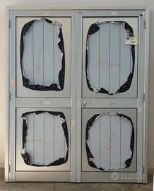 Porta interna in alluminio a due ante