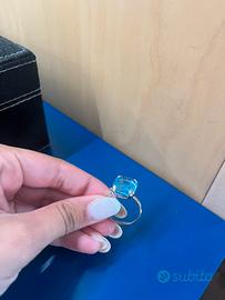 Anello argento con pietra