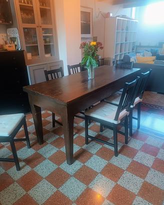 Tavolo in Legno Massiccio Vintage