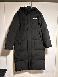 Piumino lungo nero Fila