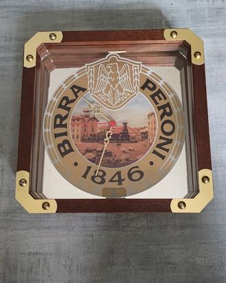 Orologio Specchio Birra Peroni ALWA Anni 80