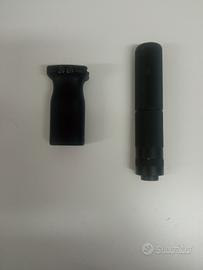 silenziatore grip per softair 