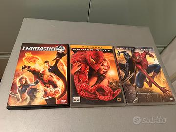Dvd Marvel - spiderman 2 e 3 - Fantastici 4