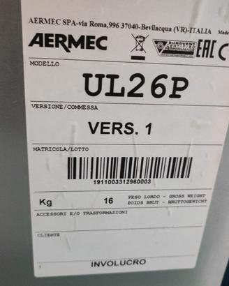 fan coil aermec da incasso