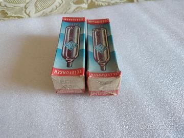 Coppia valvole ecf82 6u8a NOS Telefunken