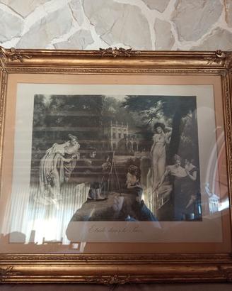 cornice bagnata oro fine 800 originale 