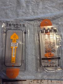 cover slim e pellicola vetro iphone 15 pro