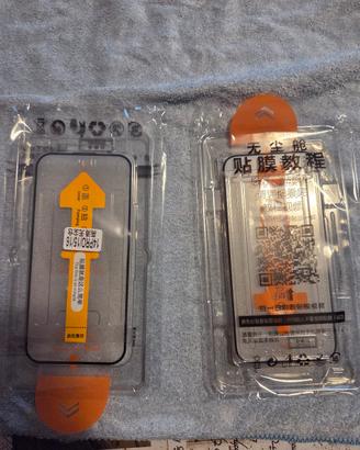 cover slim e pellicola vetro iphone 15 pro