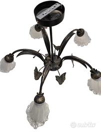 NUOVO MAI USATO - Lampadario anticato 5 luci