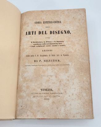 STORIA ESTETICO CRITICA DELLE ARTI DEL DISEGNO