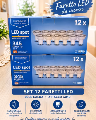 Faretto led luce calda