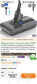 batteria aspirapolvere elettrica 