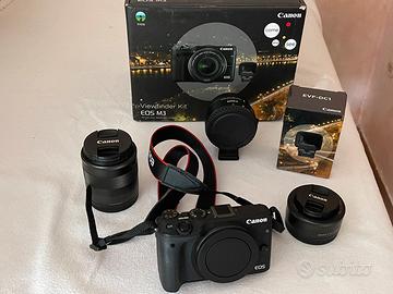 Mirrorless Canon Eos M3 24 MPX kit completo