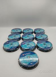 Lotto 100 CD-R Verbatim Vergini - 10 Campane da 10